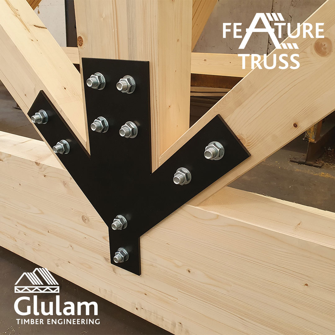 Wooden feature truss structure